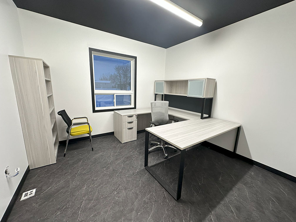 private office with silver birch office furniture